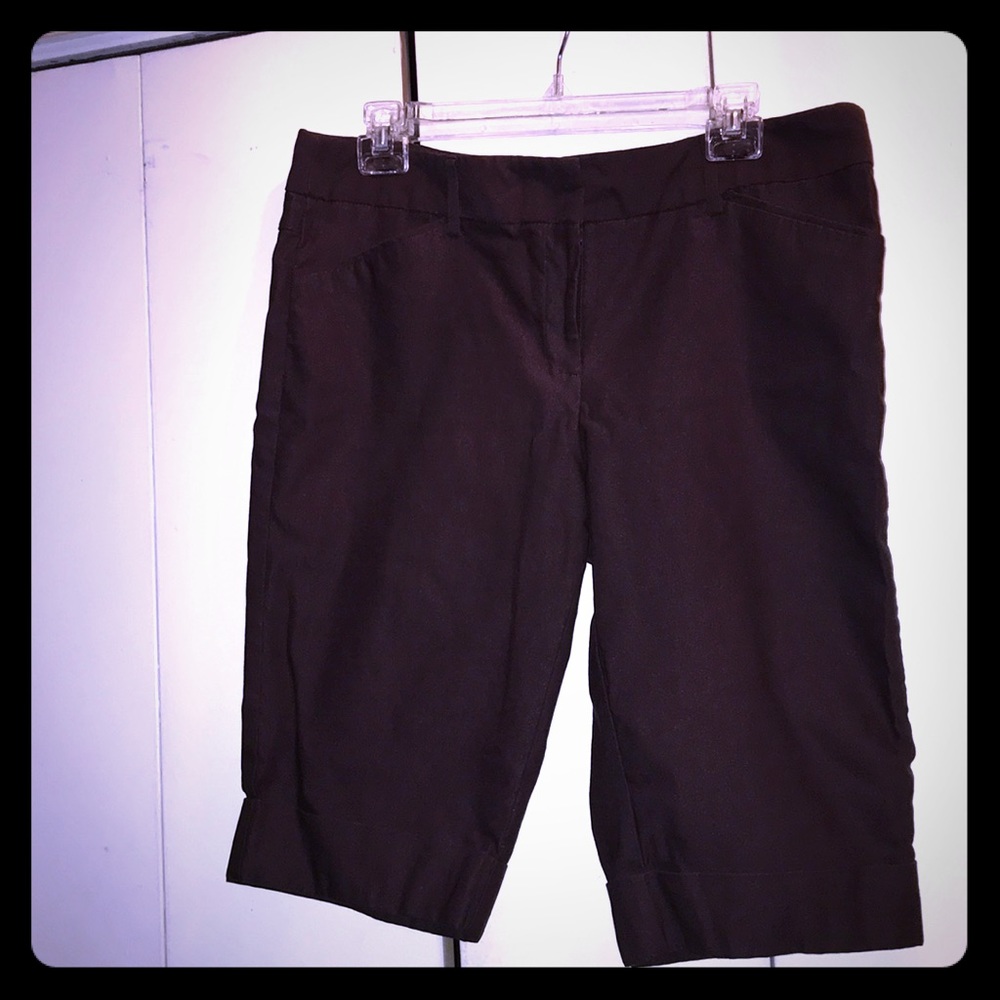 Brown cuffed shorts!!!